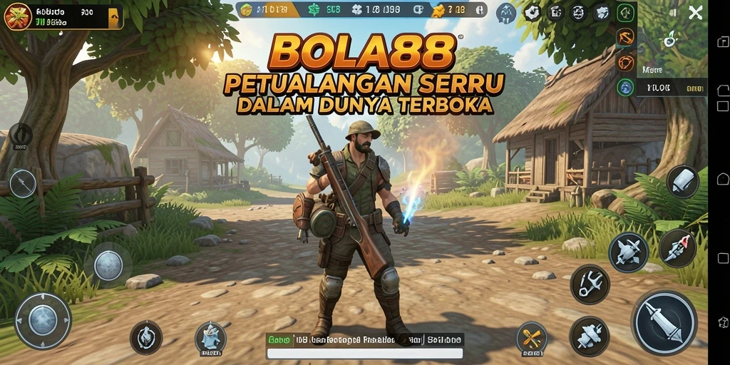 Tampilan gameplay menarik di dunia terbuka BOLA88.