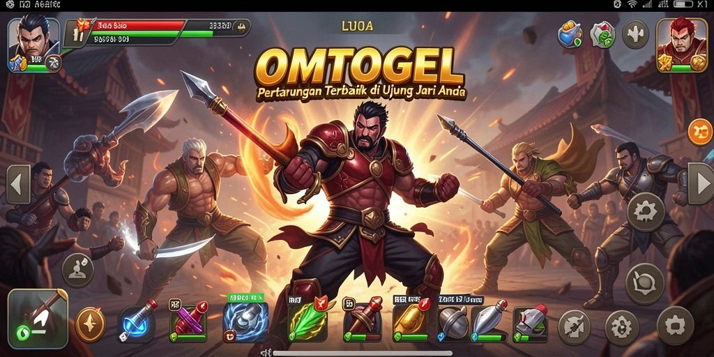 Tangkapan layar gameplay OMTOGEL dengan aksi pertarungan yang menegangkan.
