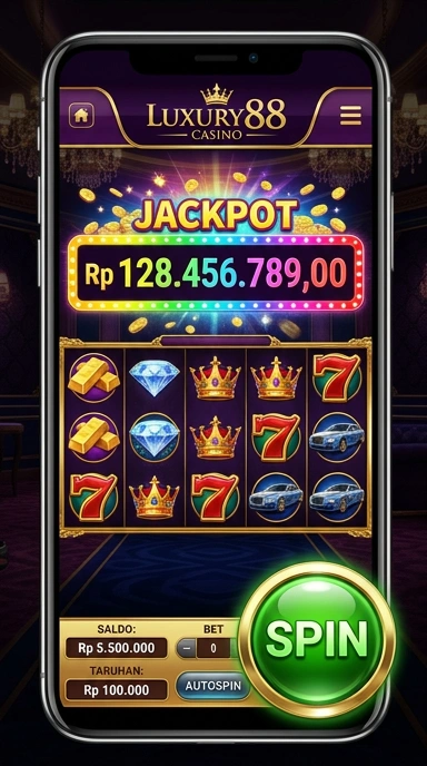 Tampilan utama aplikasi luxury88 dengan navigasi mudah.
